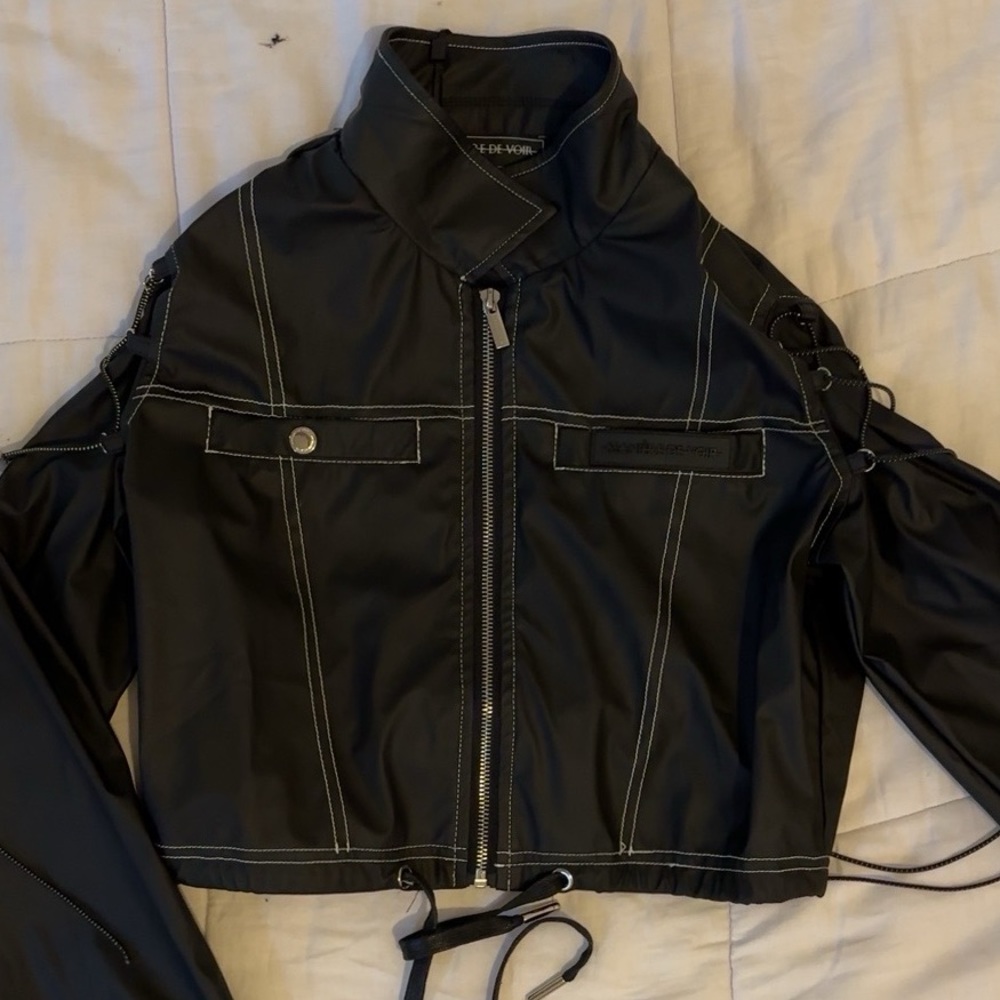 Pleather Mini Jacket - Picture 3 of 4